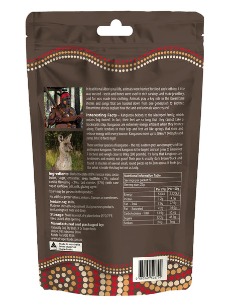 Kangaroo Poo  (Dark Chocolate Tart Cherries)
